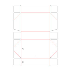 B40.22.00.61 6 Point Glued Tray With Hinged Lid