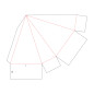 C30.20.10.01 Rectangular Base Pyramid with Square Flaps