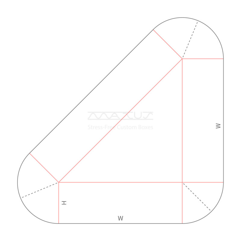 D10.10.11.00 Triangular Single-Walled Carton with Dust-Proof Corners