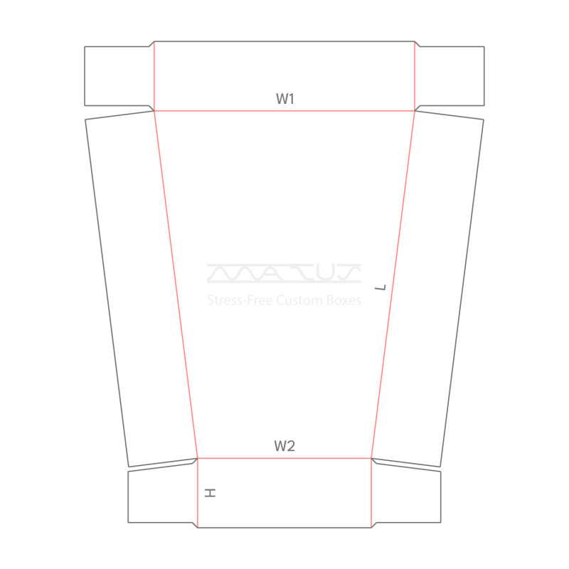 D20.20.20.00 Trapezium Single Walled Carton
