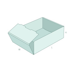 FEFCO 0422 padėklas – Individuali pakuotė su 3D peržiūra | MAZUS