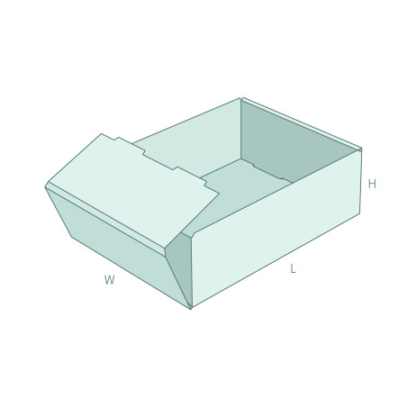 FEFCO 0422 padėklas – Individuali pakuotė su 3D peržiūra | MAZUS