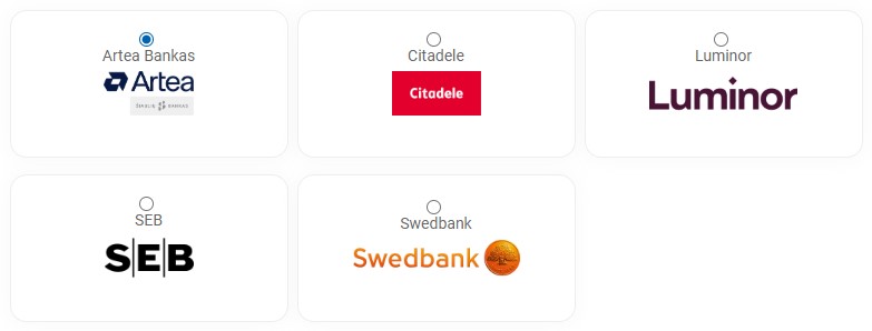 Apmokėjimo būdai per banką