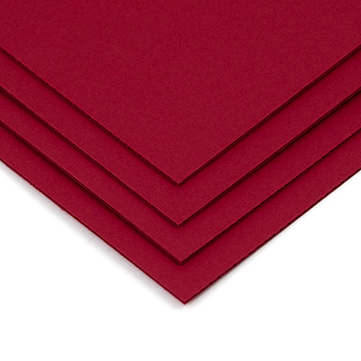 Raudonos spalvos (CHERRYRED) kartono pavyzdžiai
