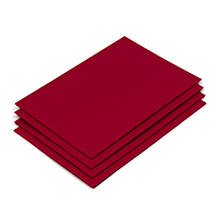 Raudonos spalvos (CHERRYRED) kartono lakštai