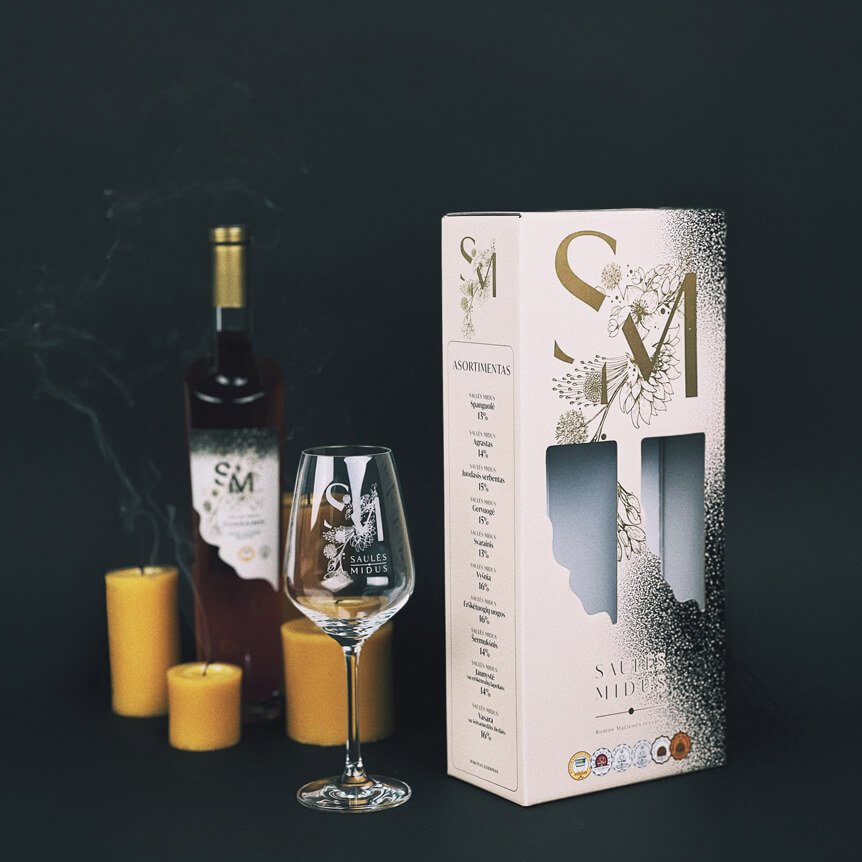 Gift box for honey mead